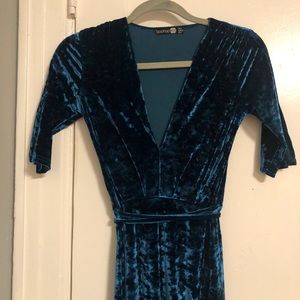 Boohoo Velvet dress